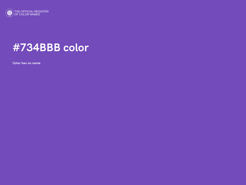 #734BBB color image