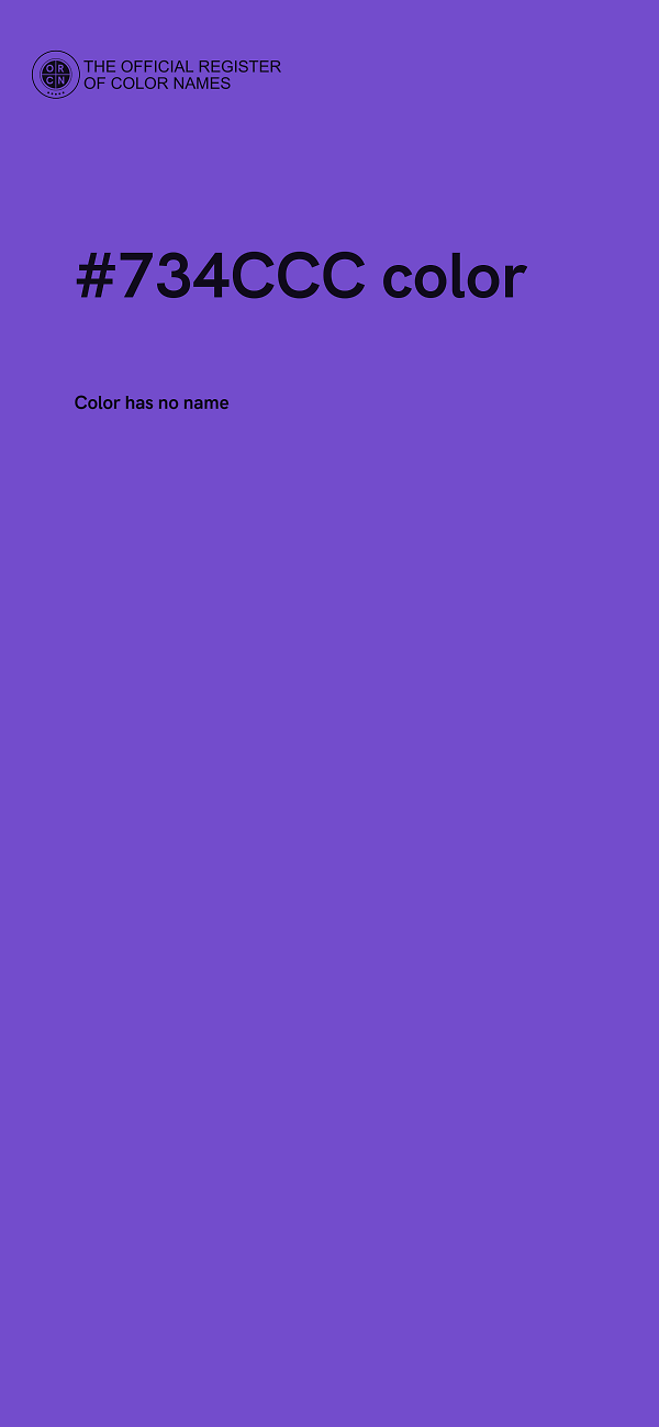 #734CCC color image