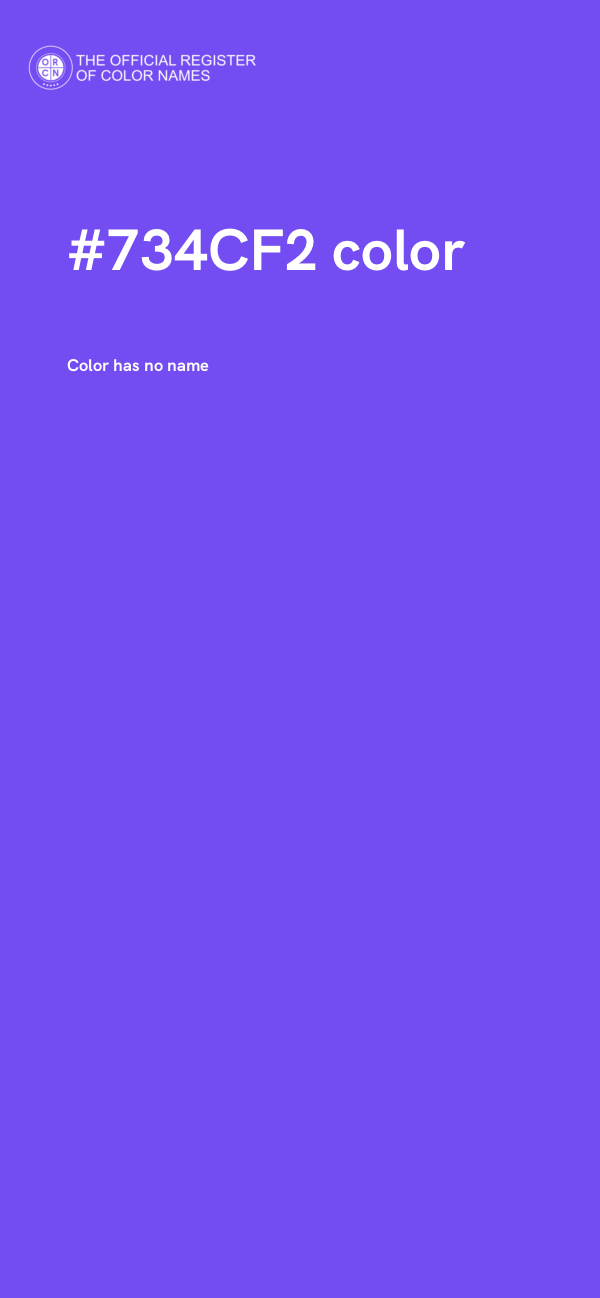 #734CF2 color image