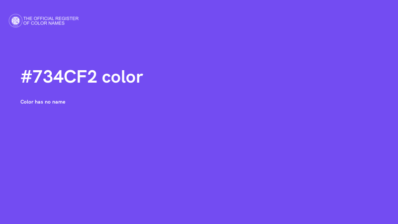 #734CF2 color image