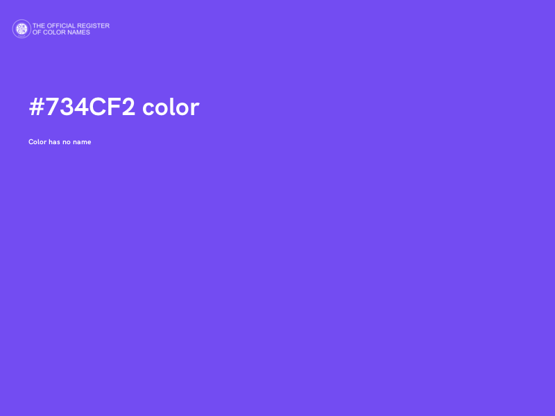 #734CF2 color image