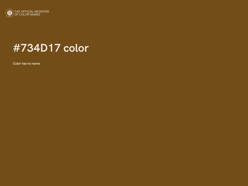 #734D17 color image