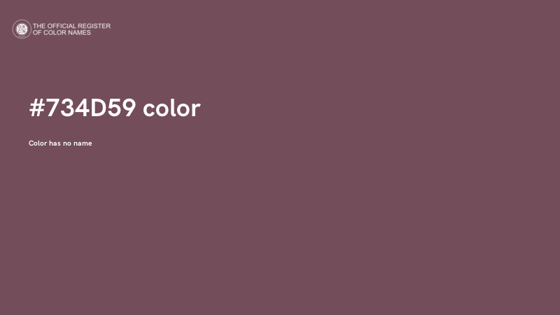 #734D59 color image