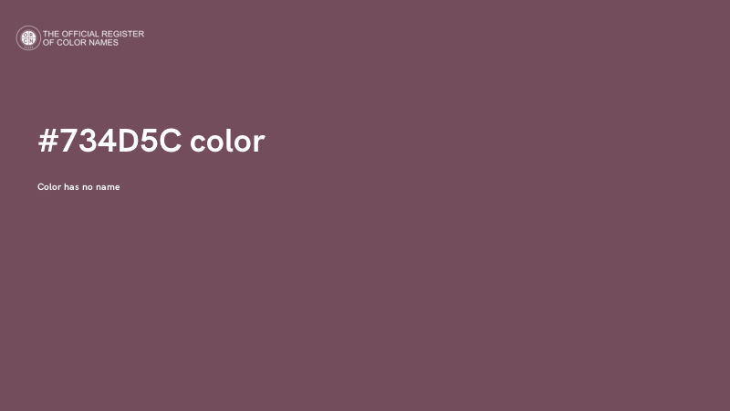 #734D5C color image
