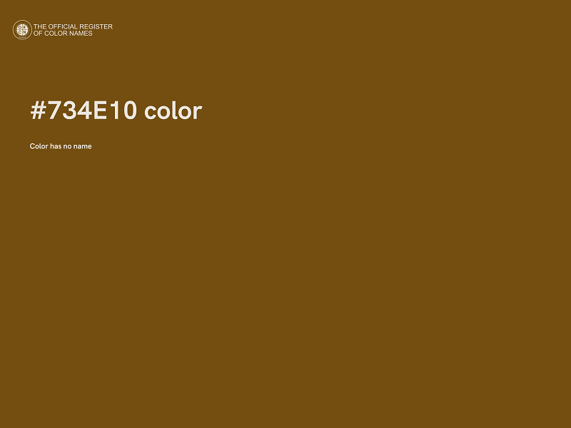 #734E10 color image