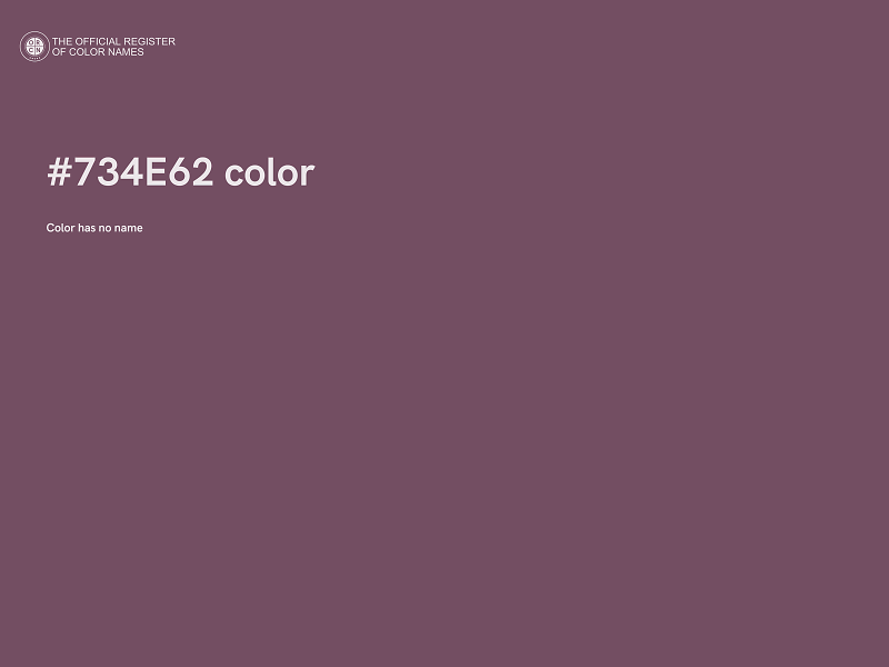#734E62 color image