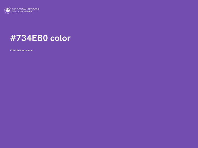 #734EB0 color image