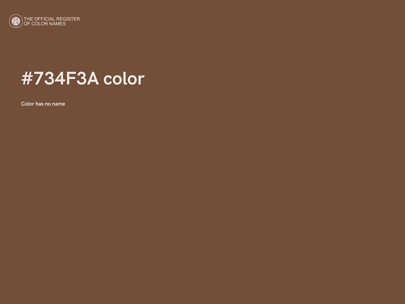 #734F3A color image
