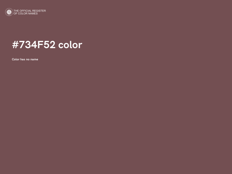 #734F52 color image