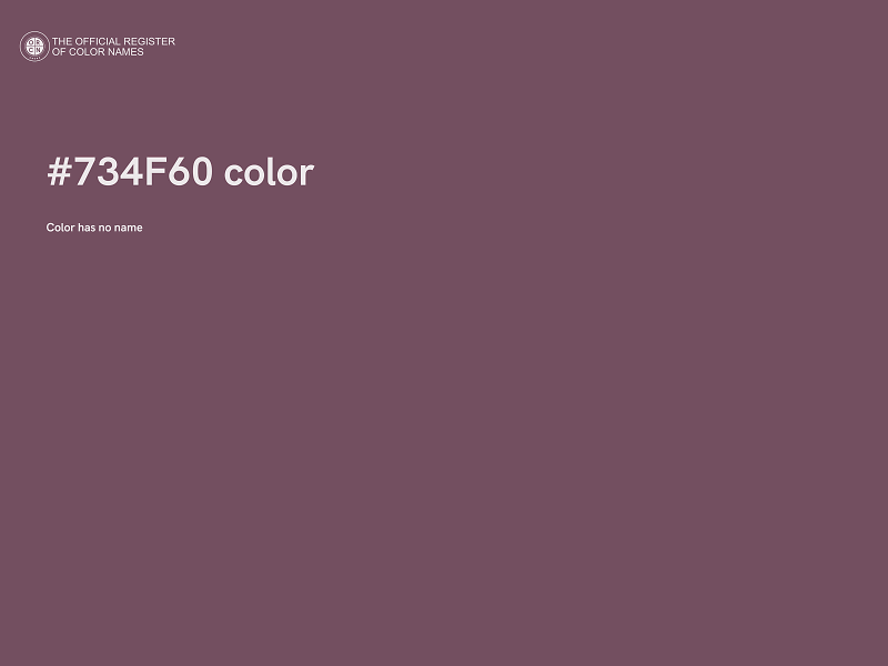 #734F60 color image