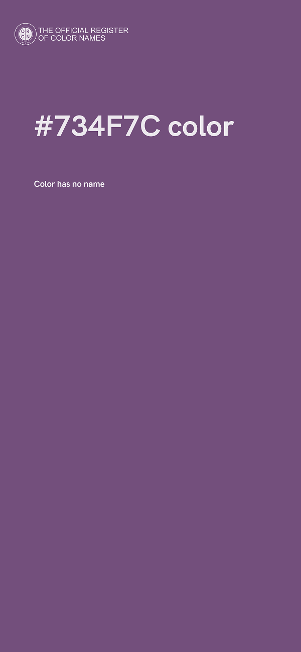 #734F7C color image