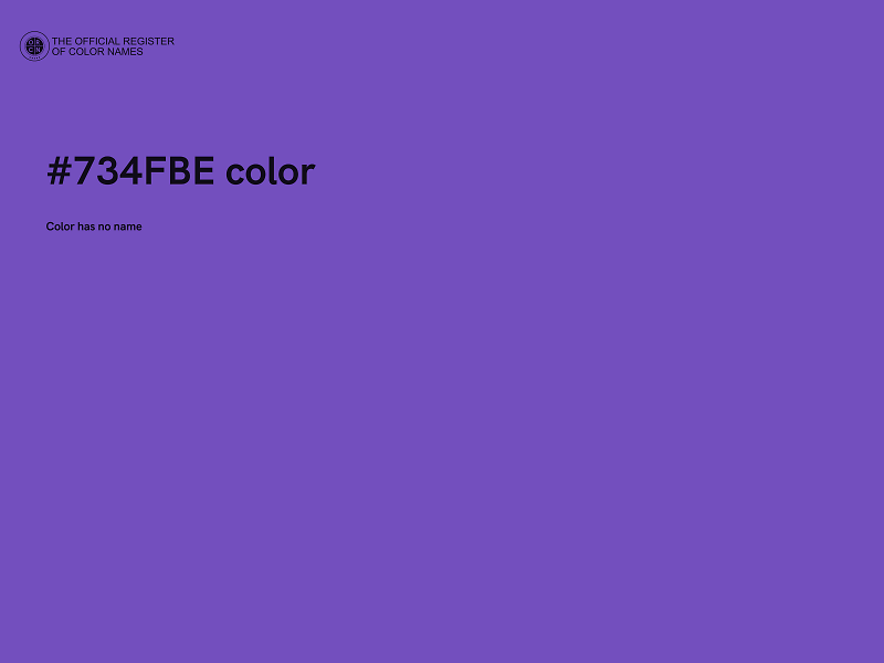 #734FBE color image