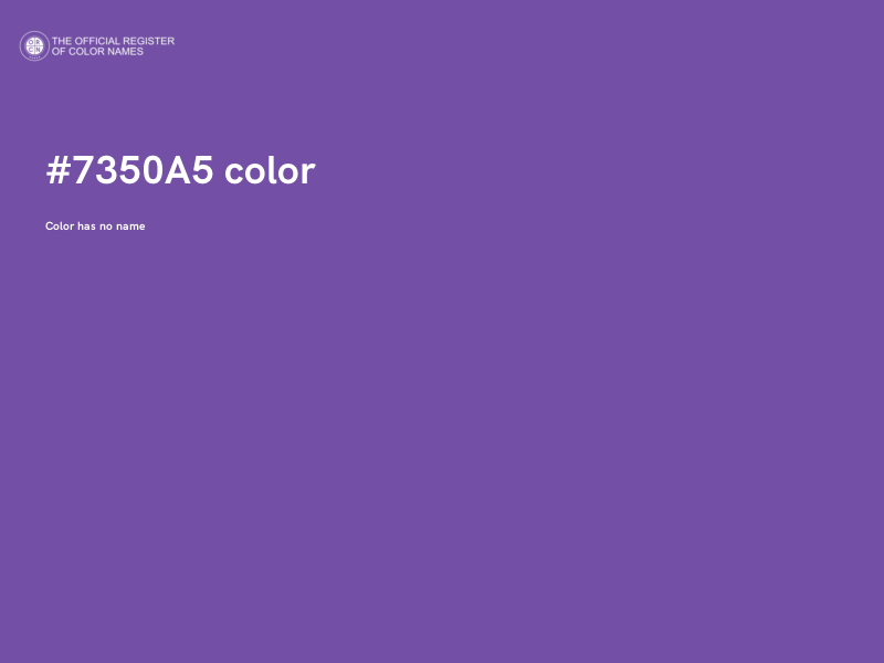 #7350A5 color image