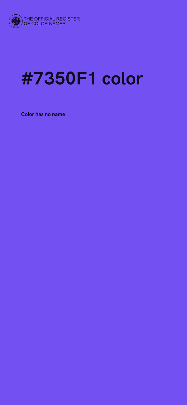 #7350F1 color image