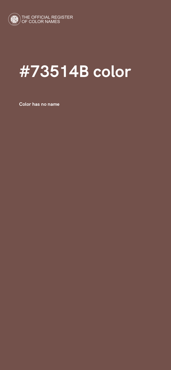 #73514B color image