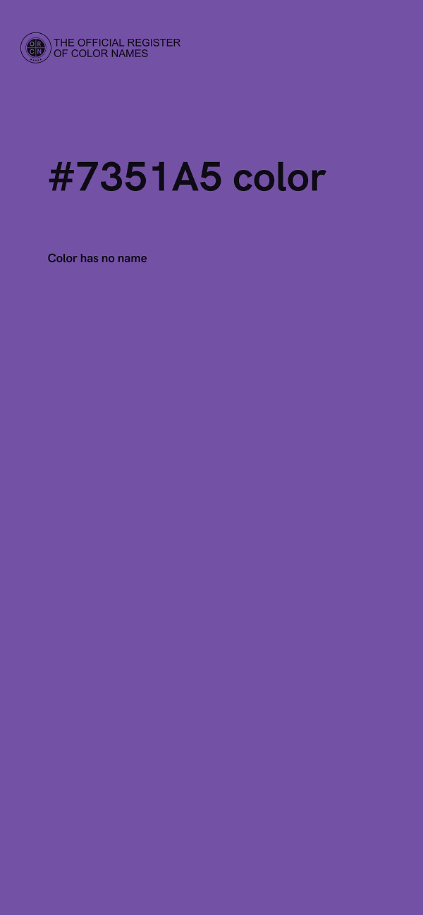 #7351A5 color image