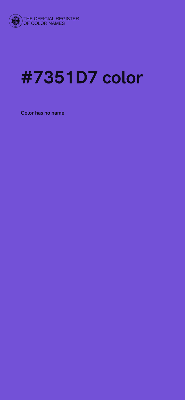 #7351D7 color image