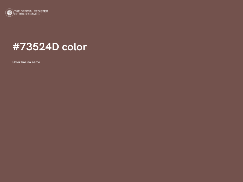#73524D color image