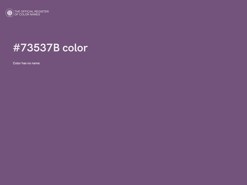 #73537B color image
