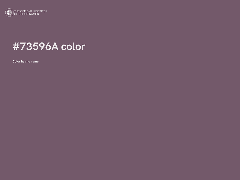 #73596A color image