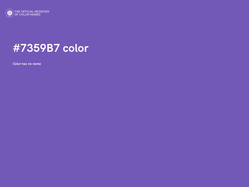 #7359B7 color image