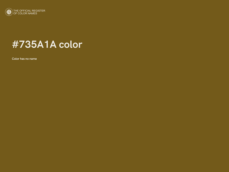 #735A1A color image