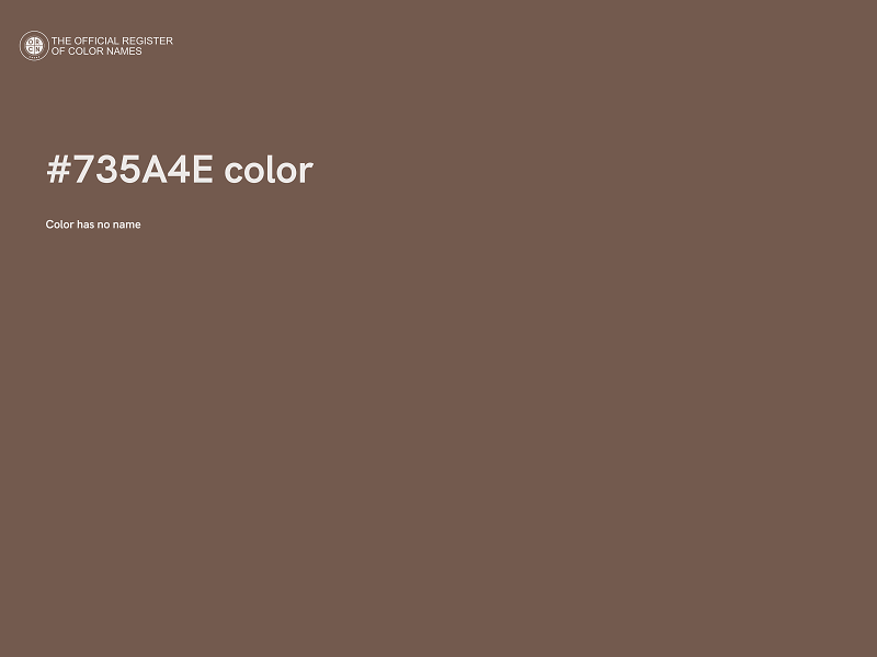 #735A4E color image