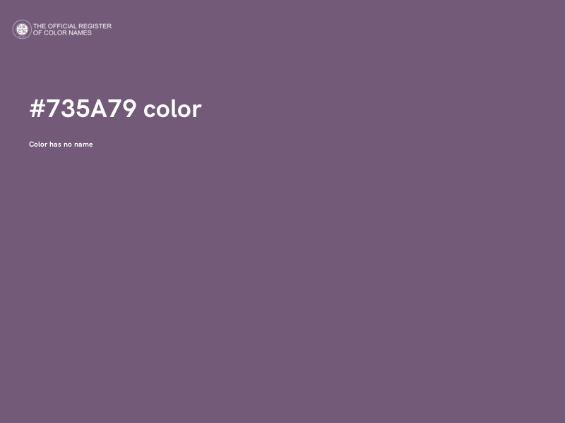 #735A79 color image