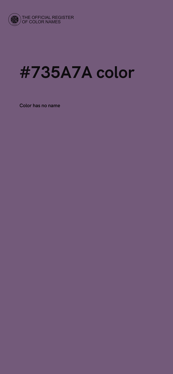 #735A7A color image