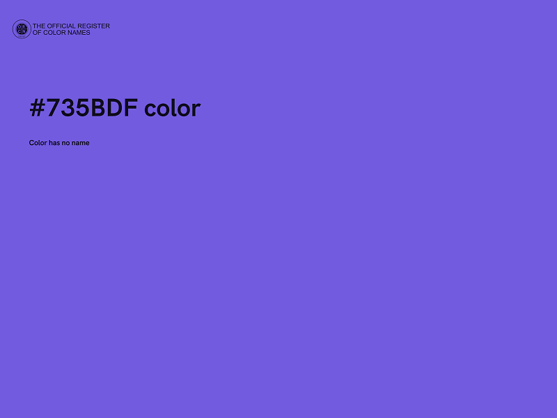 #735BDF color image