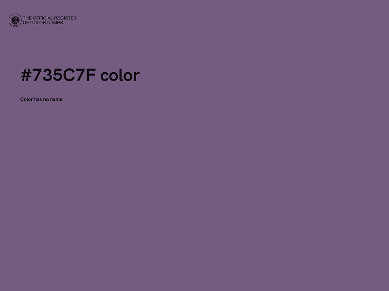 #735C7F color image