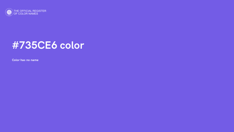 #735CE6 color image