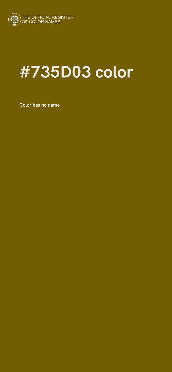 #735D03 color image