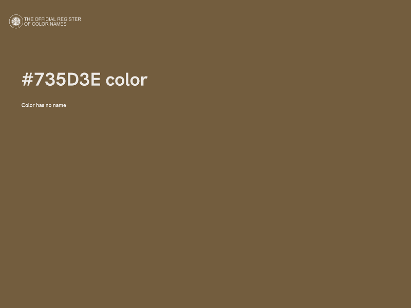 #735D3E color image