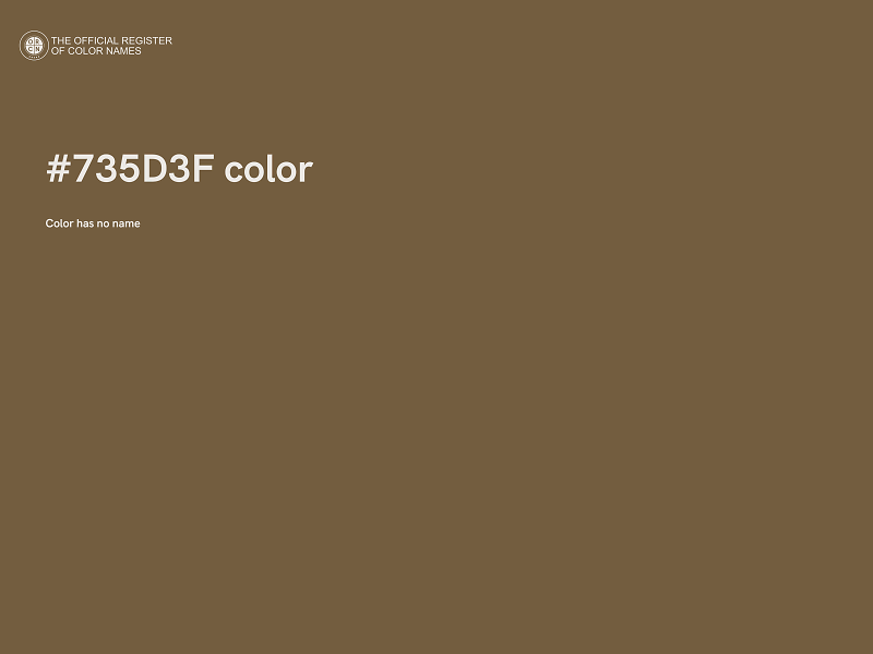 #735D3F color image