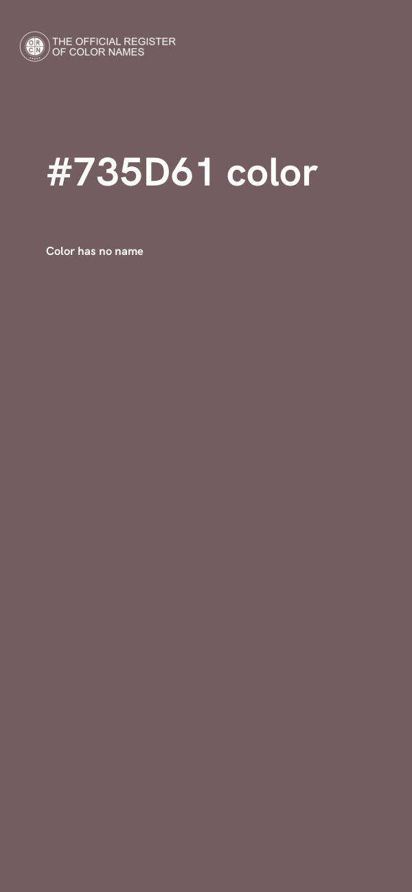 #735D61 color image