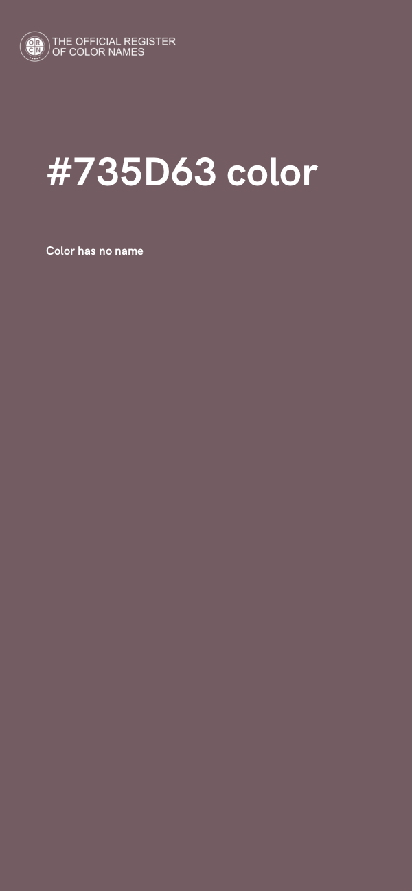 #735D63 color image