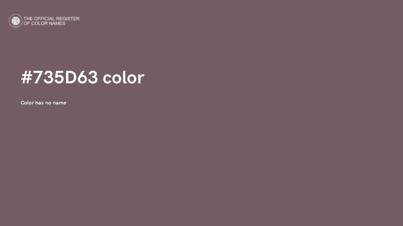 #735D63 color image