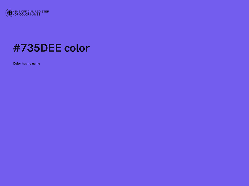 #735DEE color image