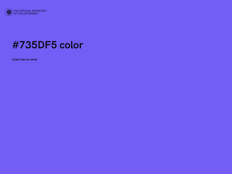 #735DF5 color image