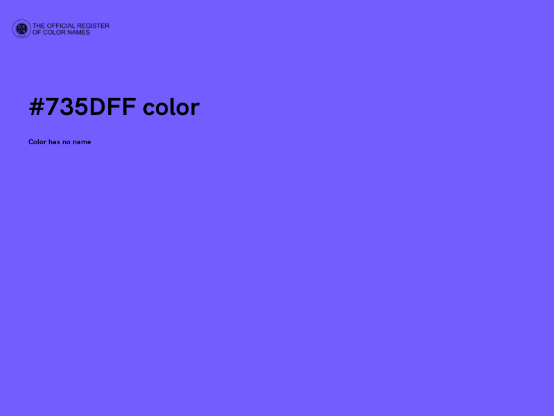 #735DFF color image