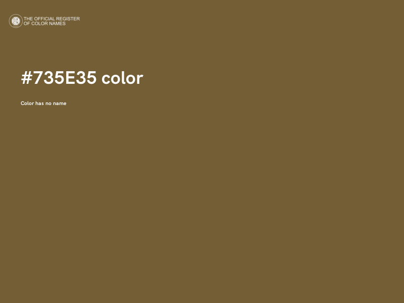 #735E35 color image