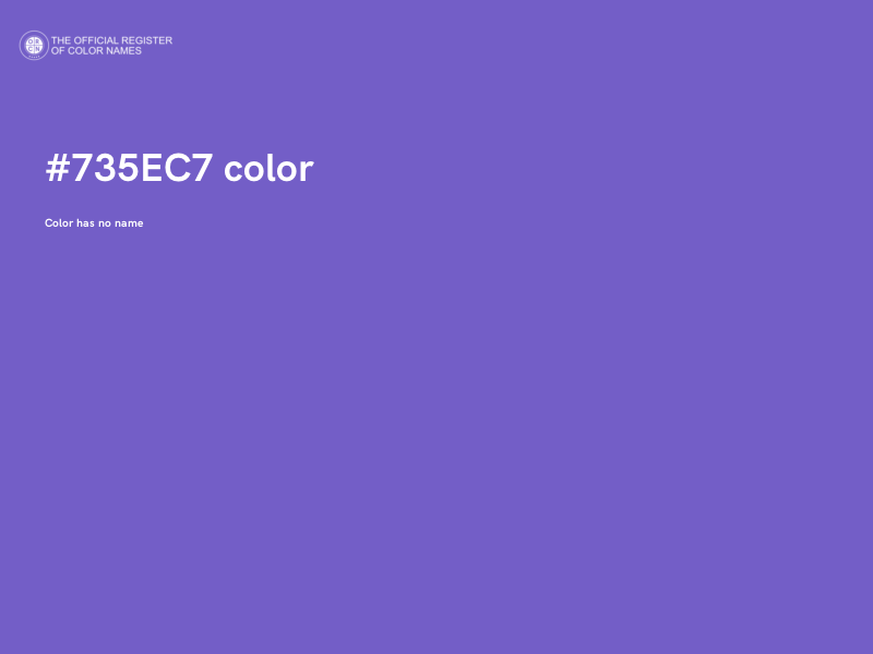 #735EC7 color image
