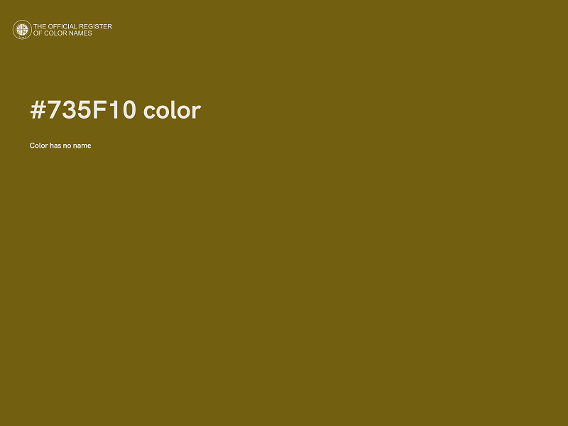 #735F10 color image