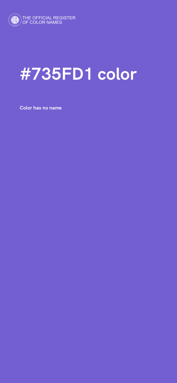 #735FD1 color image