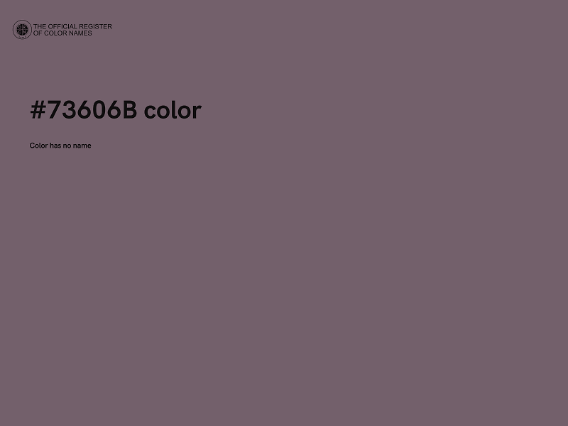 #73606B color image