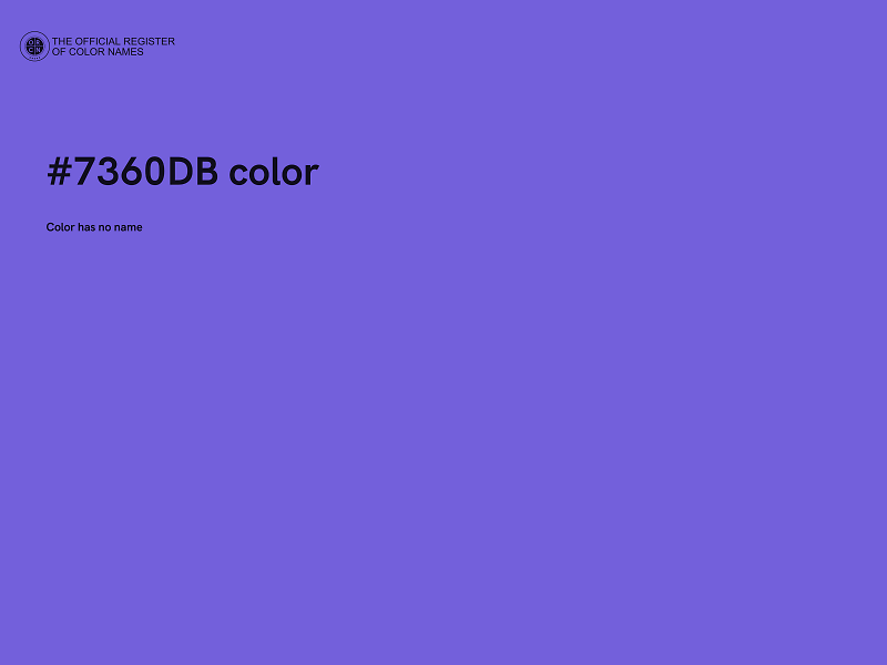 #7360DB color image