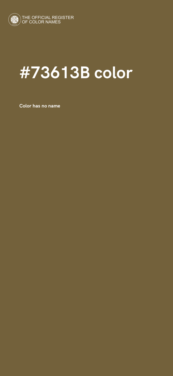 #73613B color image