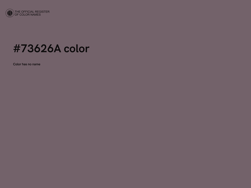 #73626A color image