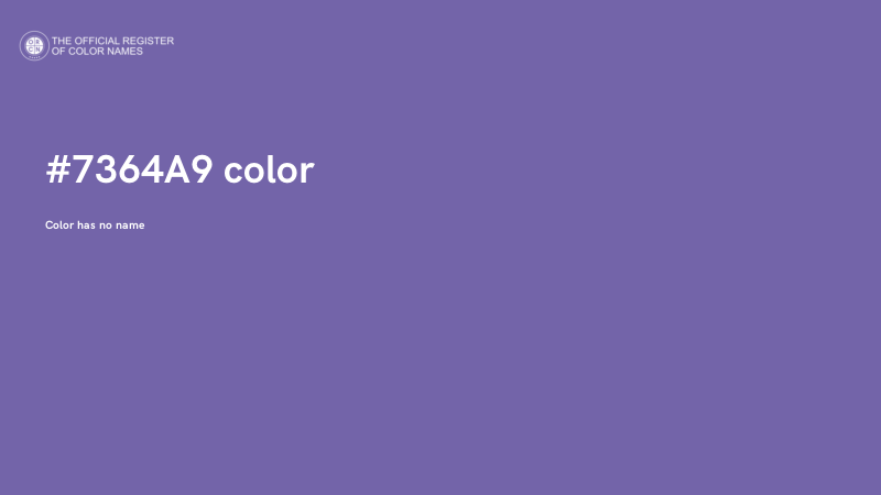 #7364A9 color image
